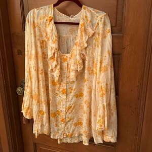 Beautiful, light weight and soft blouson. Free people.